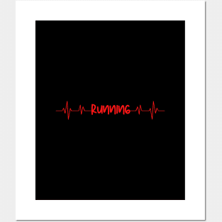 Running ecg Posters and Art